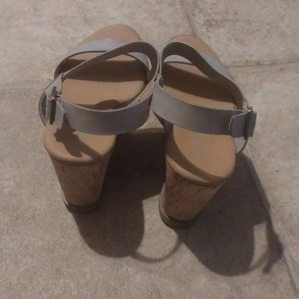 Kork Stretch Wedge Heels Size 8